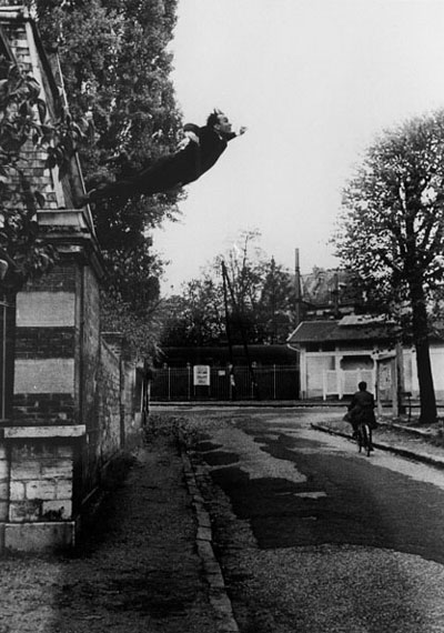 Saut dans le Vide (Leap into the Void), Yves Klein, 1960